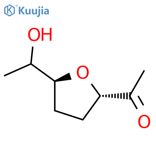 Ethanone,1-[(2R,5S)-tetrahydro-5-[(1R)-1-hydroxyethyl]-2-furanyl]-, rel- structure