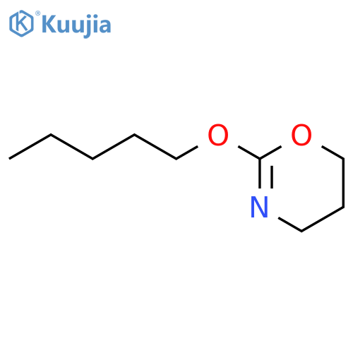 4H-1,3-Oxazine, 5,6-dihydro-2-(pentyloxy)- structure