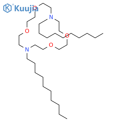 1,4,10,13-Tetraoxa-7,16-diazacyclooctadecane,7,16-didecyl- structure
