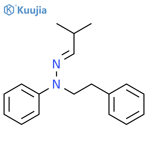 Propanal, 2-methyl-, phenyl(2-phenylethyl)hydrazone structure