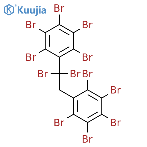 BENZENE, 1,1'-(DIBROMO-1,2-ETHANEDIYL)BIS[2,3,4,5,6-PENTABROMO- structure