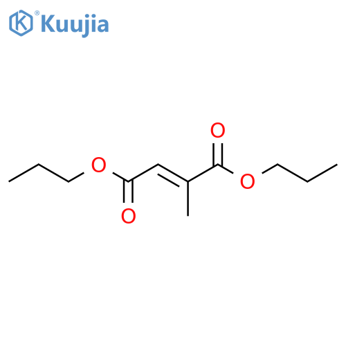 2-butenedioic acid, 2-methyl-, dipropyl ester, (2E)- structure