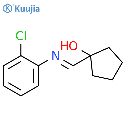 Cyclopentanol, 1-[(2-chlorophenyl)iminomethyl]- structure
