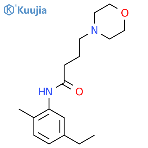 N-(5-ethyl-2-methylphenyl)-4-(morpholin-4-yl)butanamide structure