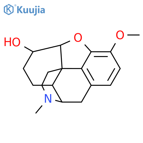 (5alpha,6beta)-3-methoxy-17-methyl-4,5-epoxymorphinan-6-ol structure