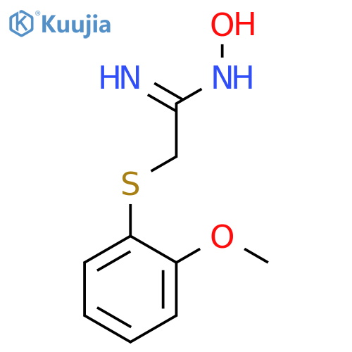 ETHANIMIDAMIDE, N-HYDROXY-2-[(2-METHOXYPHENYL)THIO]- structure
