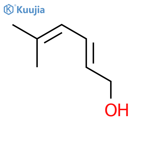 (2E)-5-methyl-2,4-hexadien-1-ol structure