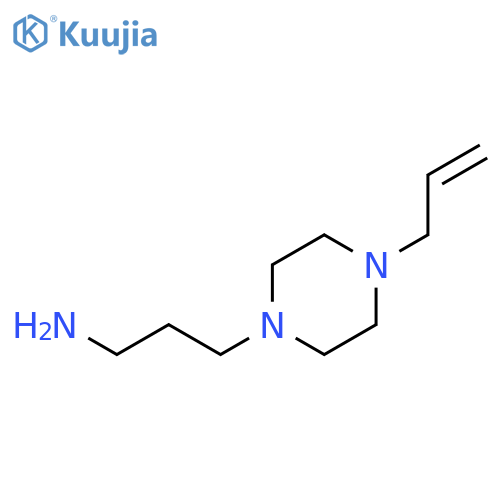 1-Piperazinepropanamine,4-(2-propen-1-yl)- structure