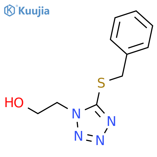 2-[5-(Benzylsulfanyl)-1H-tetrazol-1-yl]ethan-1-ol structure