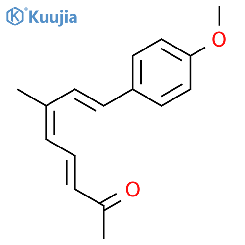 3,5,7-Octatrien-2-one, 8-(4-methoxyphenyl)-6-methyl-, (E,E,E)- structure