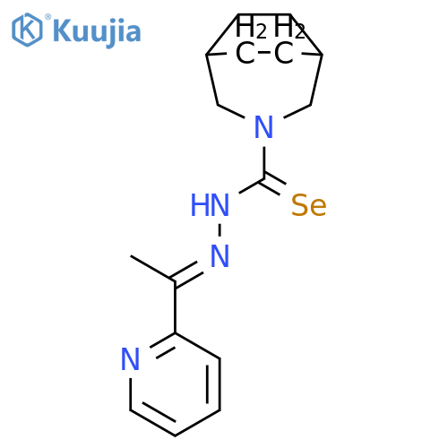 3-azabicyclo[3.2.2]nonane-3-carboselenoic Acid, [1-(2-pyridinyl)ethylidene]hydrazide structure