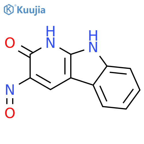 2H-Pyrido[2,3-b]indol-2-one,1,9-dihydro-3-nitroso- structure