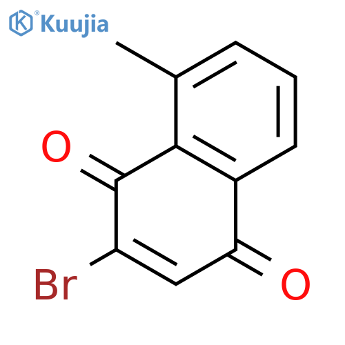 1,4-Naphthalenedione, 2-bromo-8-methyl- structure