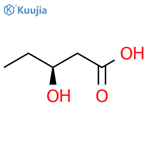 (3S)-3-hydroxypentanoic acid structure