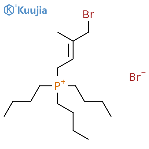Phosphonium, (4-bromo-3-methyl-2-butenyl)tributyl-, bromide structure