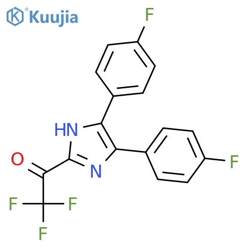 Ethanone, 1-[4,5-bis(4-fluorophenyl)-1H-imidazol-2-yl]-2,2,2-trifluoro- structure