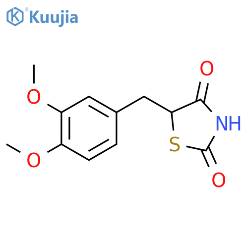 5-(3,4-dimethoxybenzyl)-1,3-thiazolidine-2,4-dione structure
