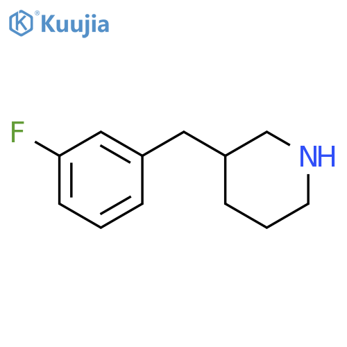3-(3-Fluorophenyl)methylpiperidine structure