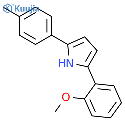 1H-PYRROLE, 2-(2-METHOXYPHENYL)-5-(4-METHYLPHENYL)- structure