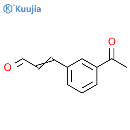2-Propenal, 3-(3-acetylphenyl)- structure