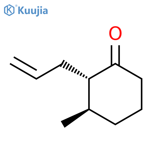 Cyclohexanone,3-methyl-2-(2-propen-1-yl)-, (2S,3R)- structure