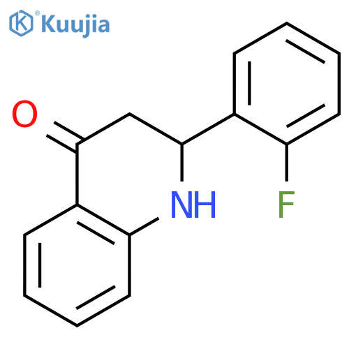4(1H)-QUINOLINONE, 2-(2-FLUOROPHENYL)-2,3-DIHYDRO- structure