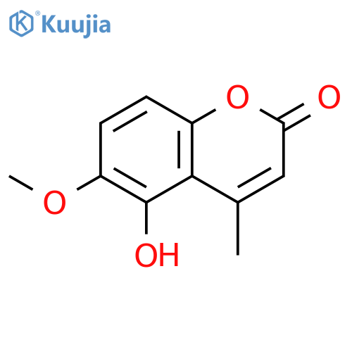 2H-1-Benzopyran-2-one,5-hydroxy-6-methoxy-4-methyl-(9CI) structure