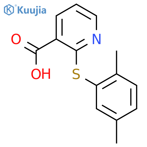 2-(2,5-Dimethylphenyl)sulfanylpyridine-3-carboxylic Acid structure