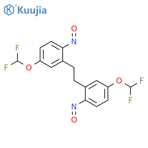BENZENE, 1,1'-(1,2-ETHANEDIYL)BIS[5-(DIFLUOROMETHOXY)-2-NITROSO- structure