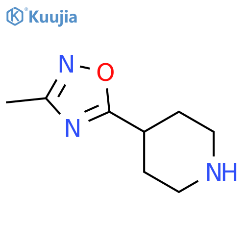 4-(3-Methyl-1,2,4-oxadiazol-5-yl)piperidine structure