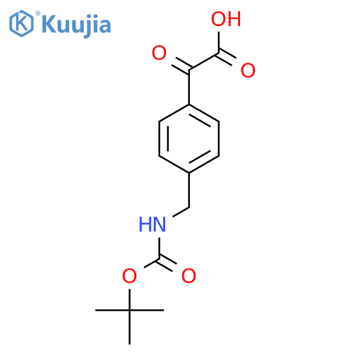 [4-(Tert-butoxycarbonylamino-methyl)-phenyl]-oxo-acetic acid structure