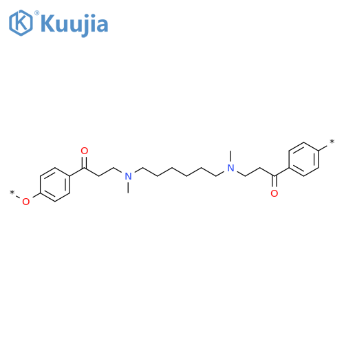 Poly[oxy-1,4-phenylene(1-oxo-1,3-propanediyl)(methylimino)-1,6-hexanediyl(methylimino)(3-oxo-1,3-propanediyl)-1,4-phenylene] structure