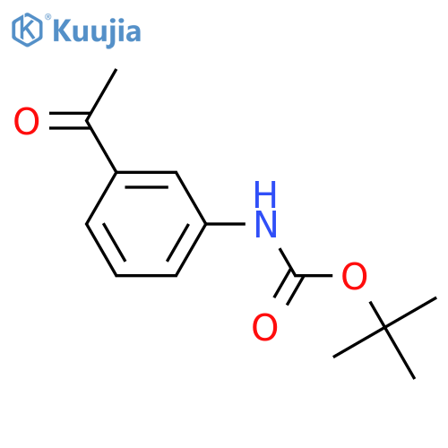 Tert-butyl 3-acetylphenylcarbamate structure