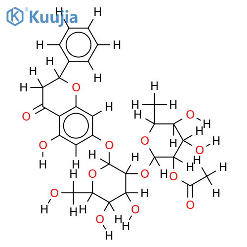 7-O-(2-O-Acetyl-beta-neohesperidoside)- 5,7-Dihydroxyflavanone structure