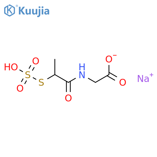sodium {[2-(sulfosulfanyl)propanoyl]amino}acetate structure