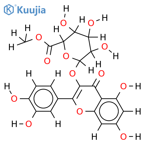 3-O-beta-D-Glucuronoside,Me ester-3,3',4',5,7-Pentahydroxyflavone structure
