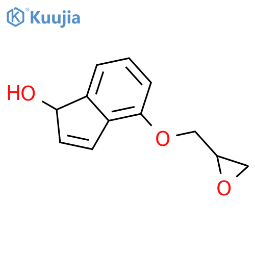 1H-Inden-1-ol, 4-(oxiranylmethoxy)- structure