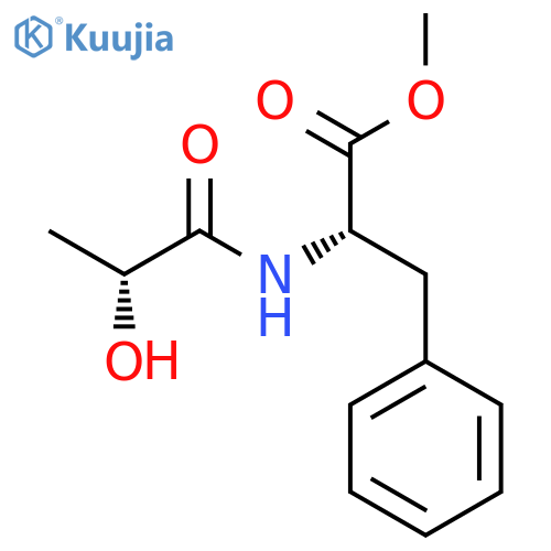 L-PHENYLALANINE, N-[(2R)-2-HYDROXY-1-OXOPROPYL]-, METHYL ESTER structure