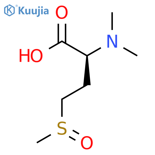 (2S)-2-(dimethylamino)-4-methanesulfinylbutanoic acid structure
