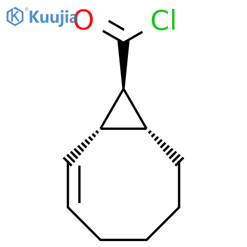 Bicyclo[6.1.0]non-2-ene-9-carbonylchloride, (1a,8a,9a)- (9CI) structure