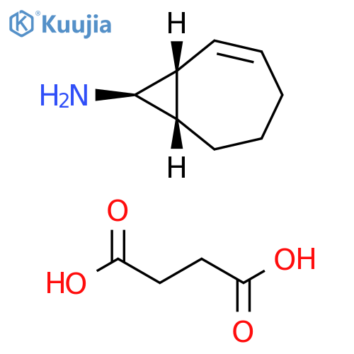 bicyclo[5.1.0]oct-2-en-8-aminium 3-carboxypropanoate structure