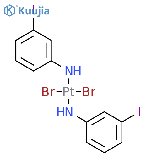 Dibromoplatinum(2+);(3-iodophenyl)azanide structure