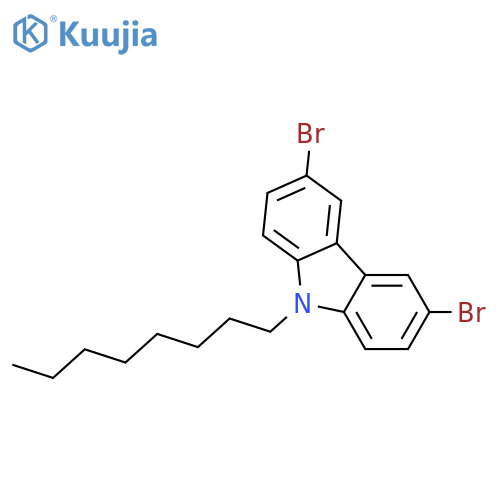 3,6-Dibromo-9-octyl-9H-carbazole structure