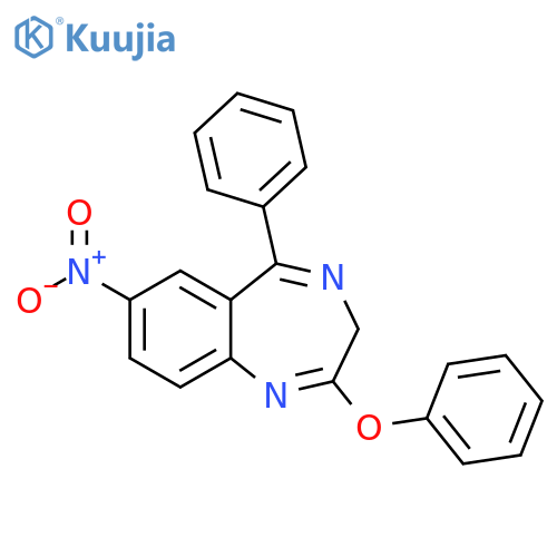 3H-1,4-Benzodiazepine, 7-nitro-2-phenoxy-5-phenyl- structure