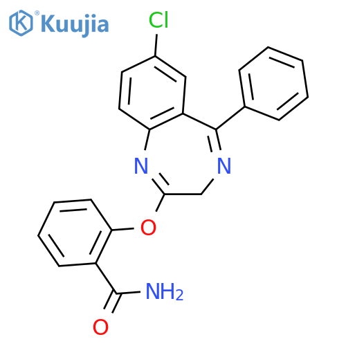 Benzamide, 2-[(7-chloro-5-phenyl-3H-1,4-benzodiazepin-2-yl)oxy]- structure