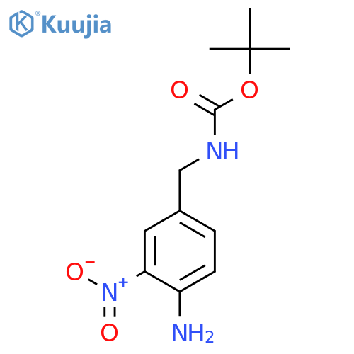 CARBAMIC ACID, [(4-AMINO-3-NITROPHENYL)METHYL]-, 1,1-DIMETHYLETHYL ESTER structure