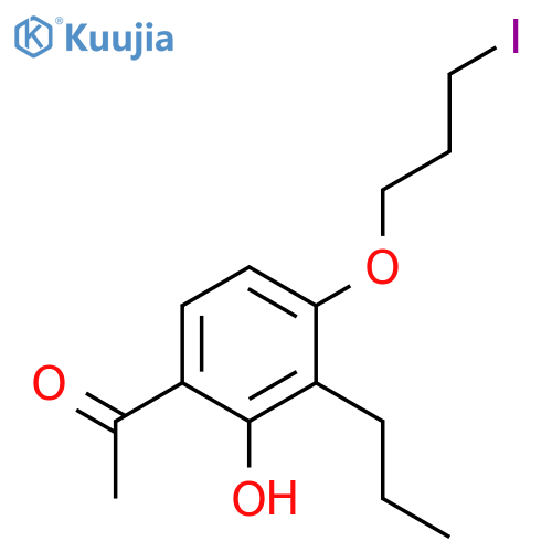 Ethanone, 1-[2-hydroxy-4-(3-iodopropoxy)-3-propylphenyl]- structure