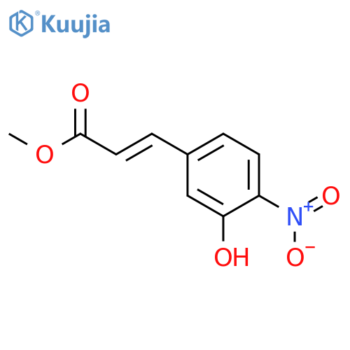 2-PROPENOIC ACID, 3-(3-HYDROXY-4-NITROPHENYL)-, METHYL ESTER structure