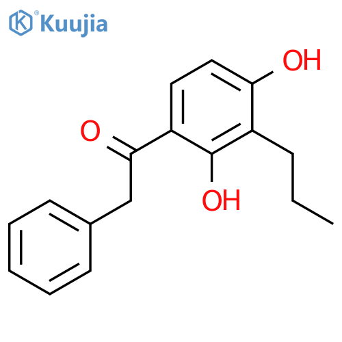 Ethanone, 1-(2,4-dihydroxy-3-propylphenyl)-2-phenyl- structure
