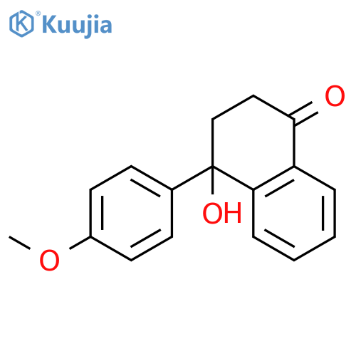 1(2H)-NAPHTHALENONE, 3,4-DIHYDRO-4-HYDROXY-4-(4-METHOXYPHENYL)- structure